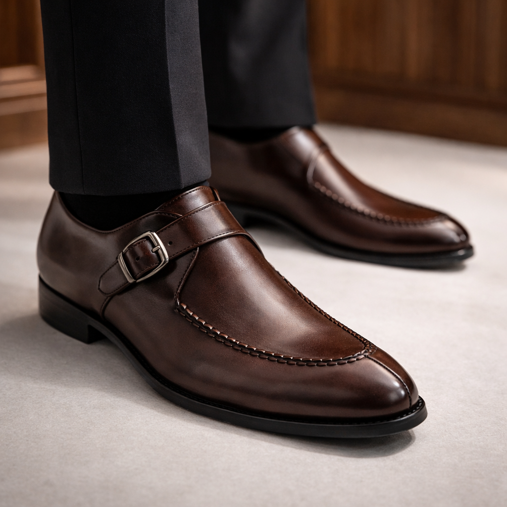 Isaias - Zapatos de vestir pulidos con hebilla