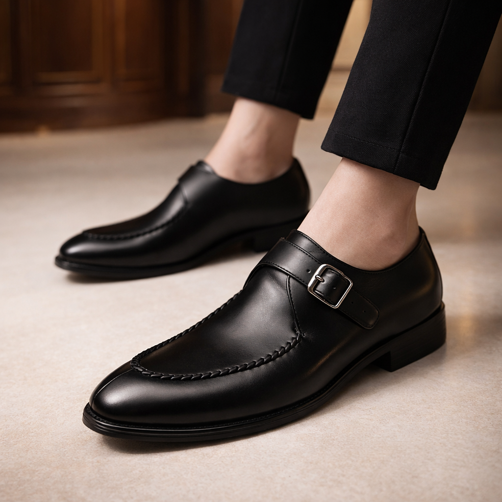 Isaias - Zapatos de vestir pulidos con hebilla