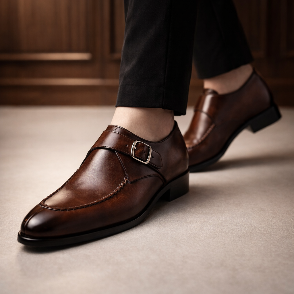 Isaias - Zapatos de vestir pulidos con hebilla