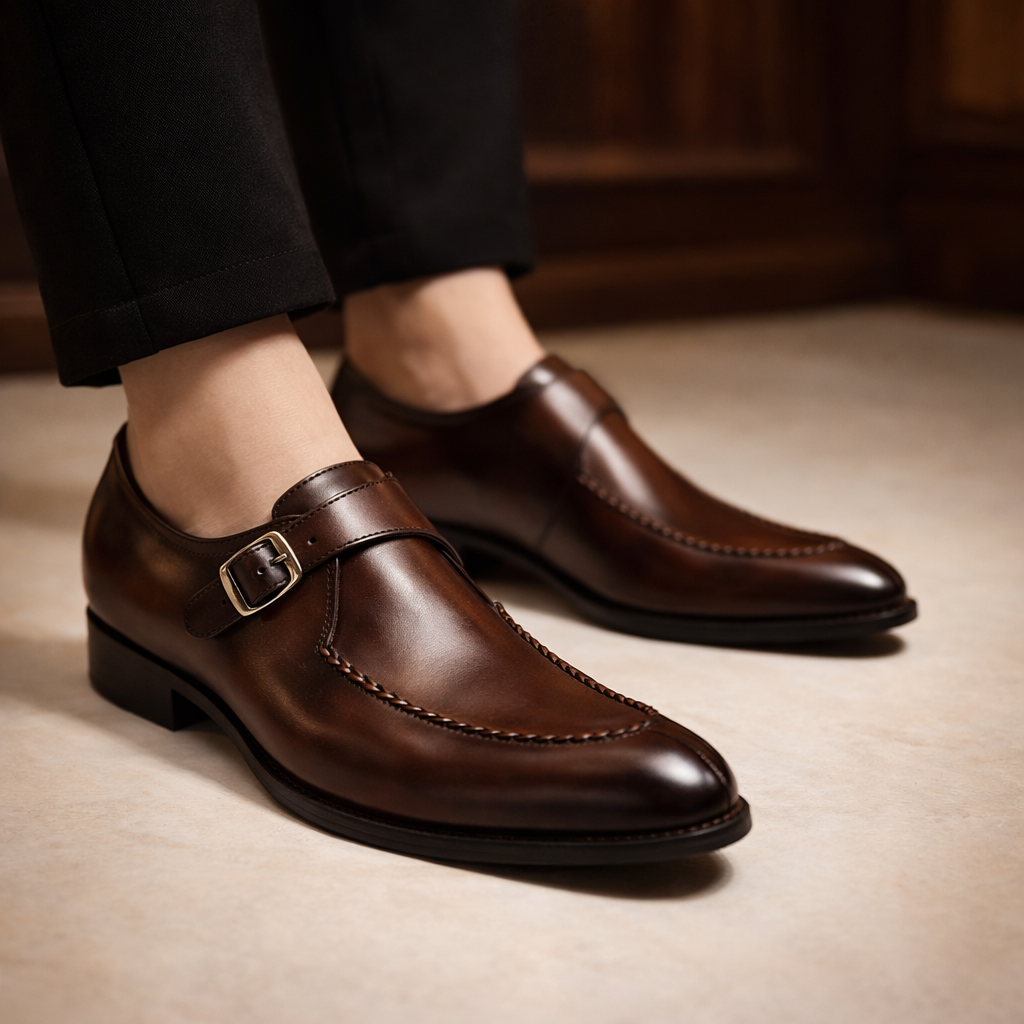 Isaias - Zapatos de vestir pulidos con hebilla