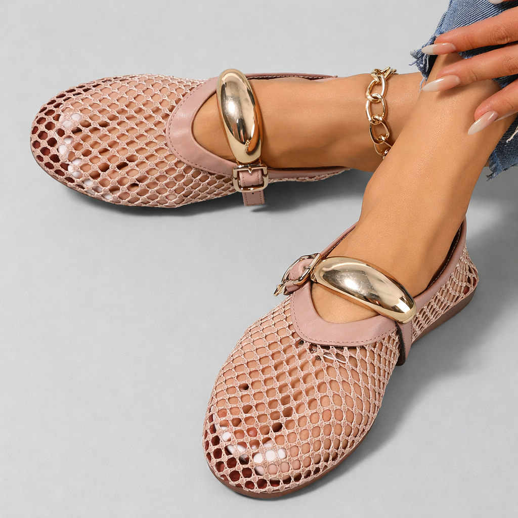Auberine - flats Mary Jane acolchadas