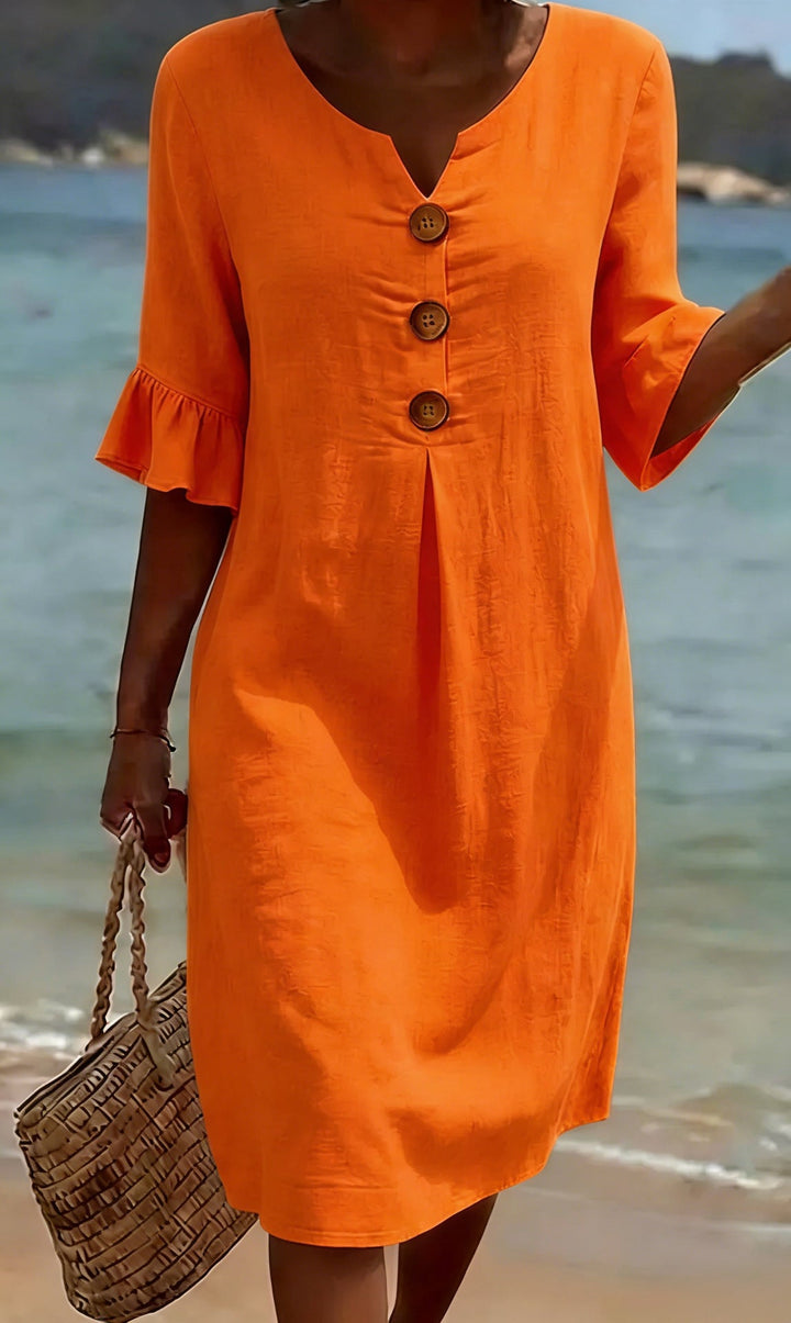 Jonquil - Vestido casual con botones al frente