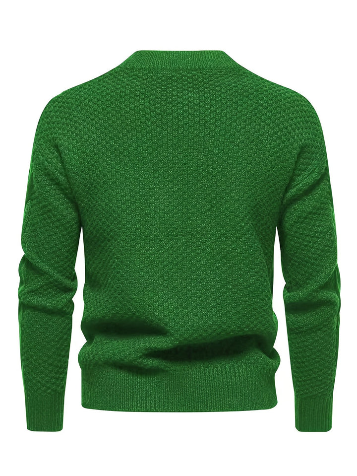 Kael - Suéter de punto trenzado con cuello semi alto