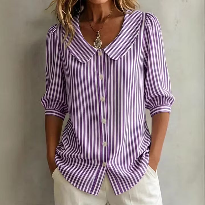 Caitlin - Camisa de lino transpirable