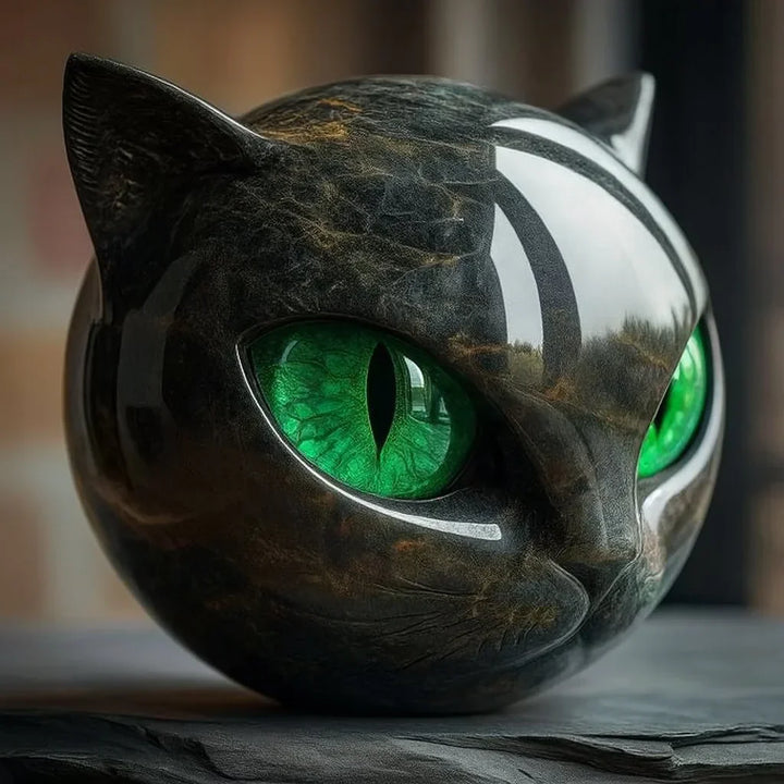 Elliana - Orbe de gato de obsidiana