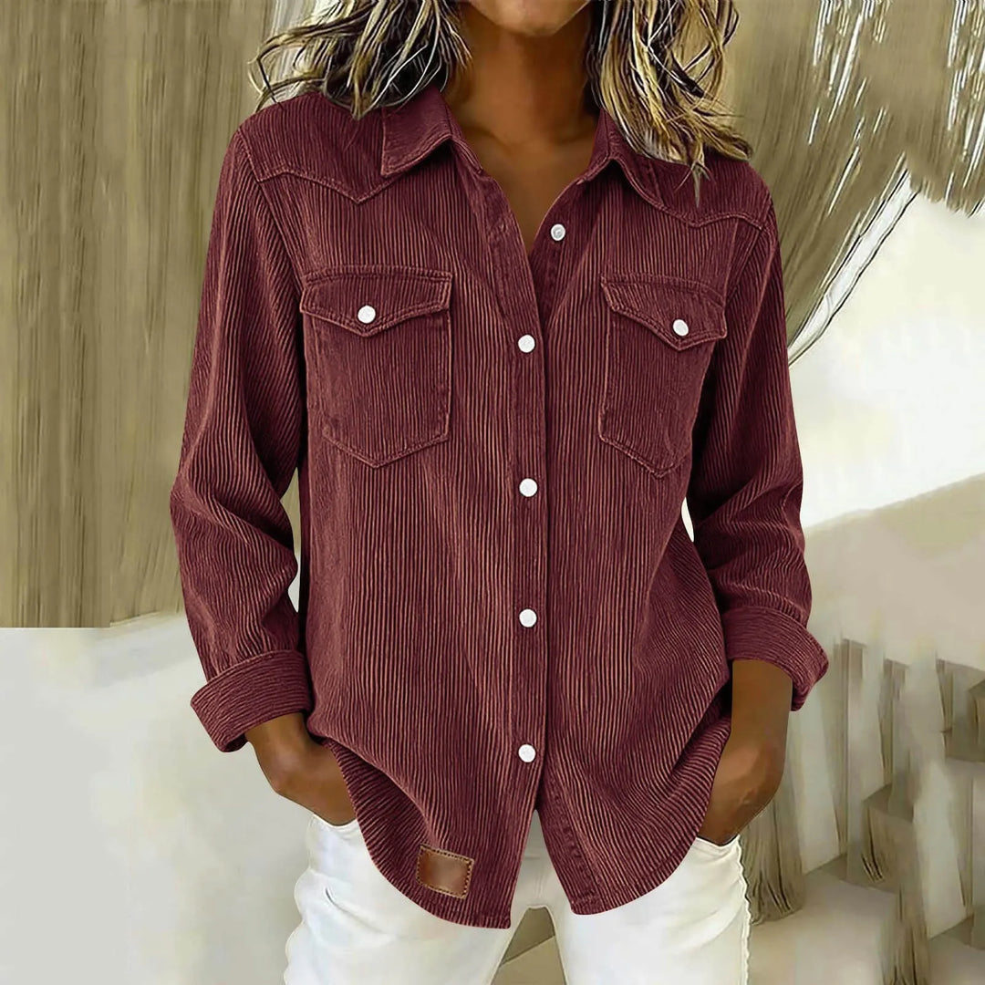 Loredana - Camisa abotonada de tacto suave