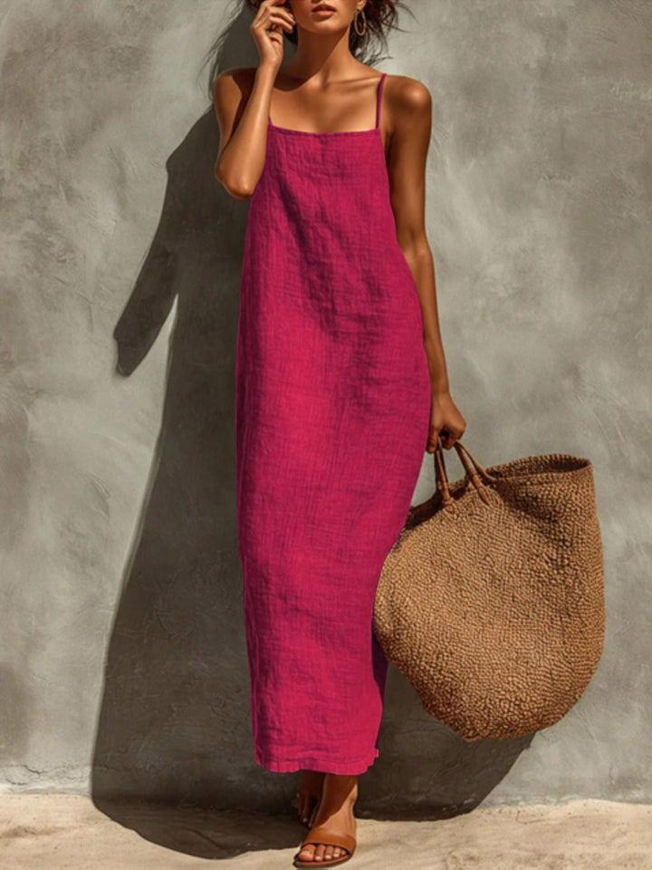 Ismeralda - Vestido maxi ligero de tirantes
