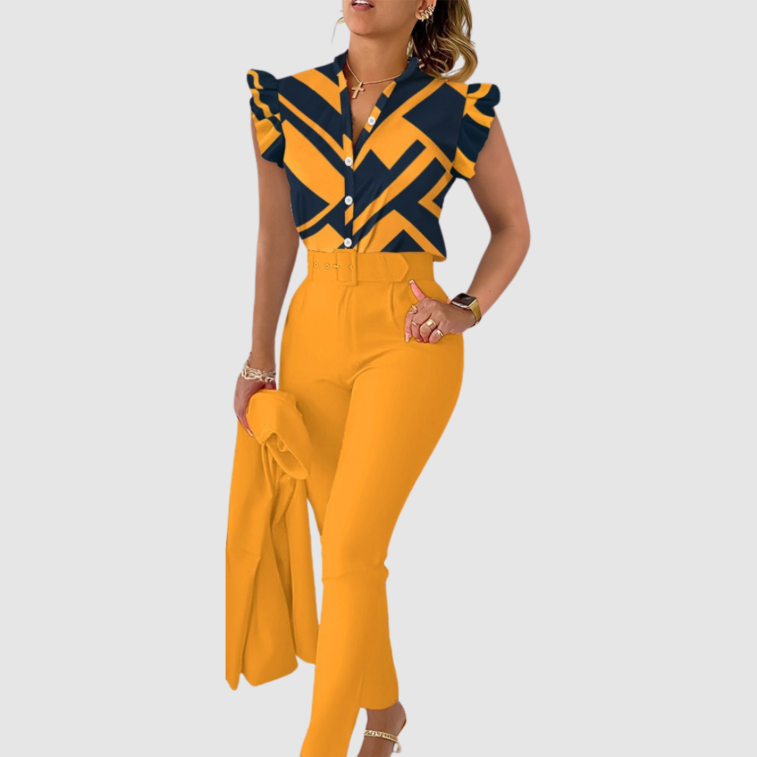 Ginevra - Conjunto boho de dos piezas con tacto suave