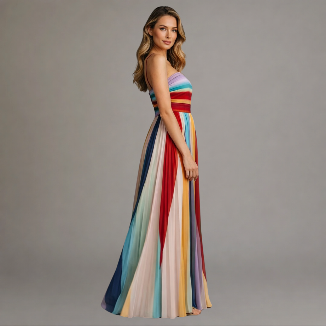 Alvera - Vestido maxi de tacto suave