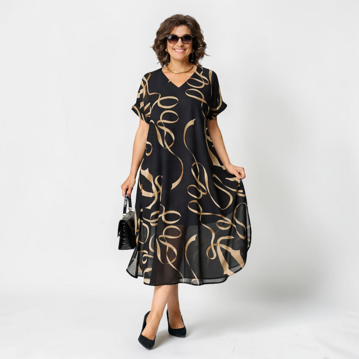 Ismara - Vestido midi ligero con escote en V