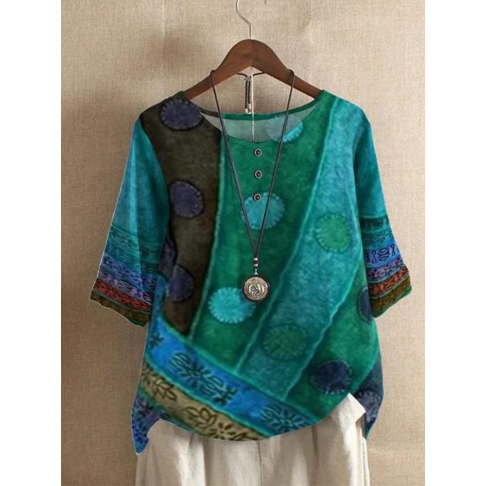 Taelyn - Blusa bohemia elegante y casual