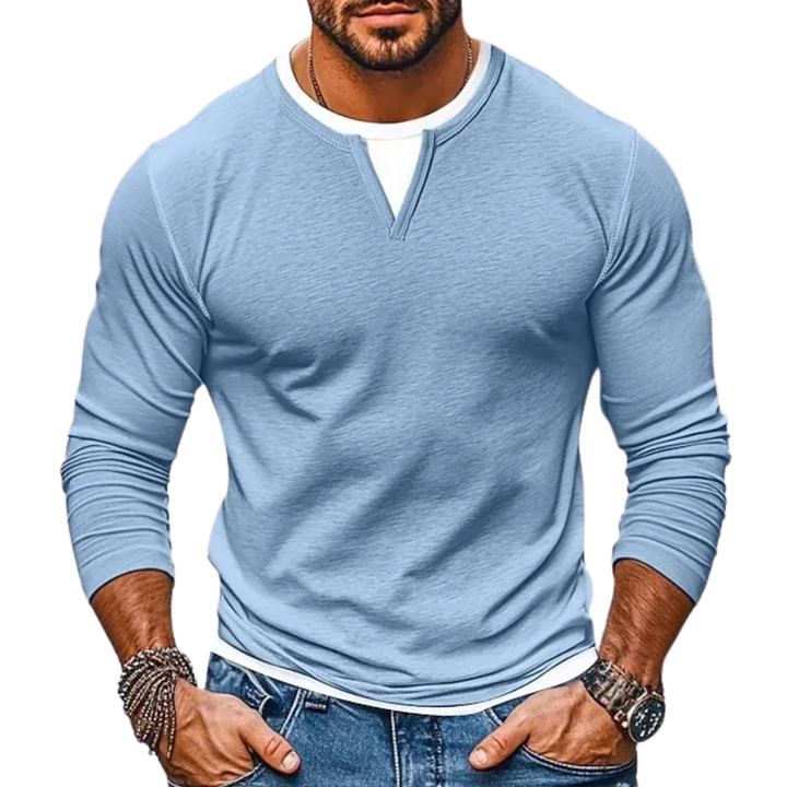 Irving - Camisa de manga larga suave al tacto