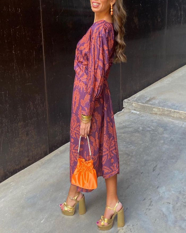 Blaire - Vestido midi elegante con escote en V