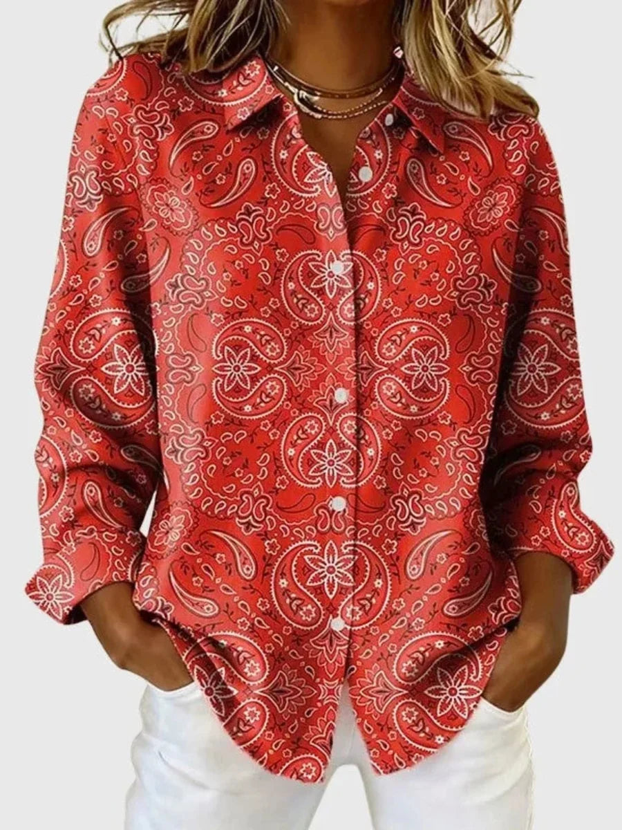 Gillian - Blusa paisley premium