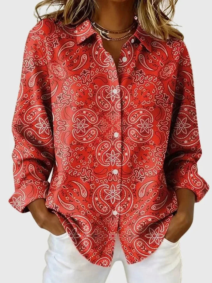 Gillian - Blusa paisley premium
