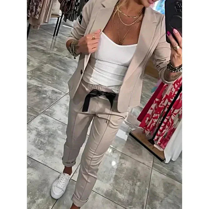 Devora - Conjunto de dos piezas casual elegante