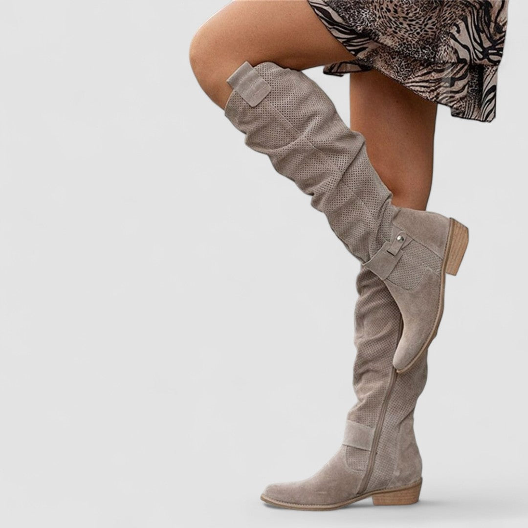 Amira - Botines estilo western acolchados