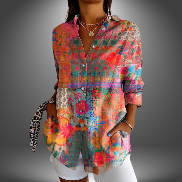 Gracelyn - Blusa floral premium