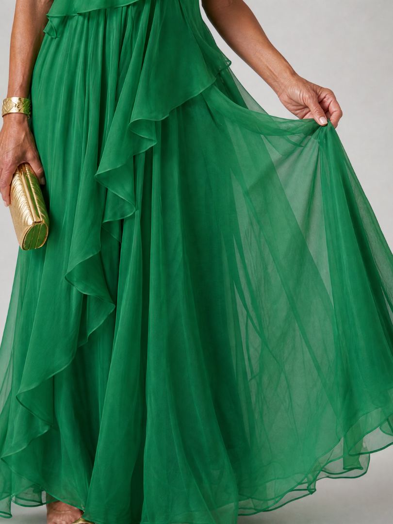 Katriana - Maxivestido con olanes de tacto suave