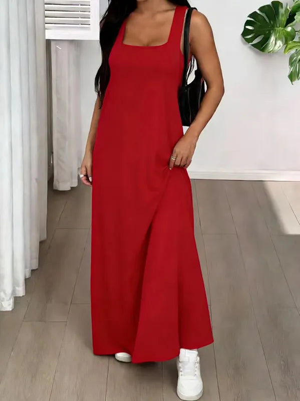 Evania - Maxivestido de dos piezas con capas