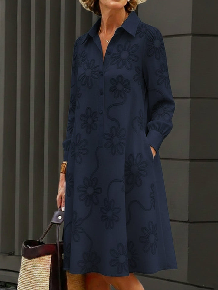 Sirelin - Vestido Camisero Midi de Tacto Suave