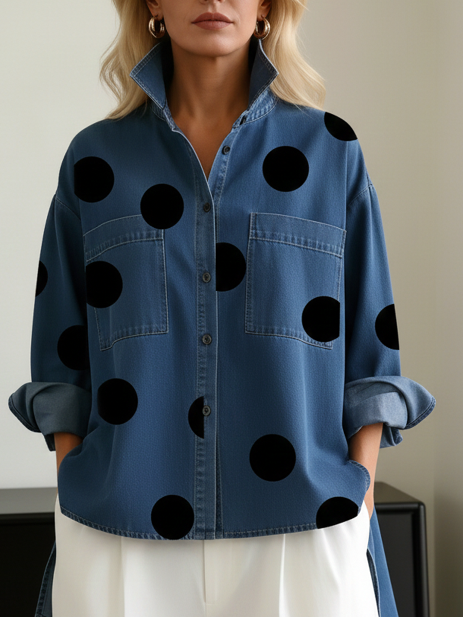 Kelsey - Blusa bordada, suave al tacto
