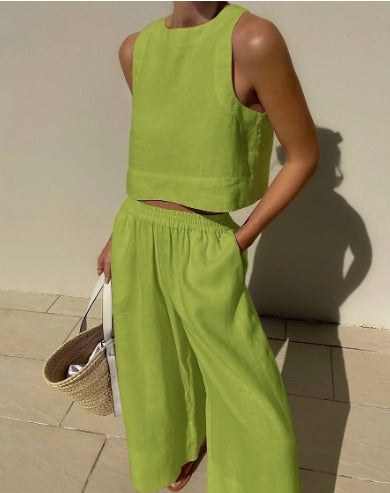 Maika - Elegante conjunto informal de dos piezas