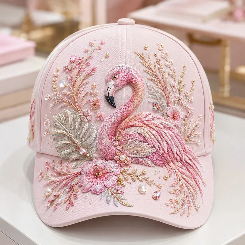 Arlena - Gorra con motivo ecuestre floral