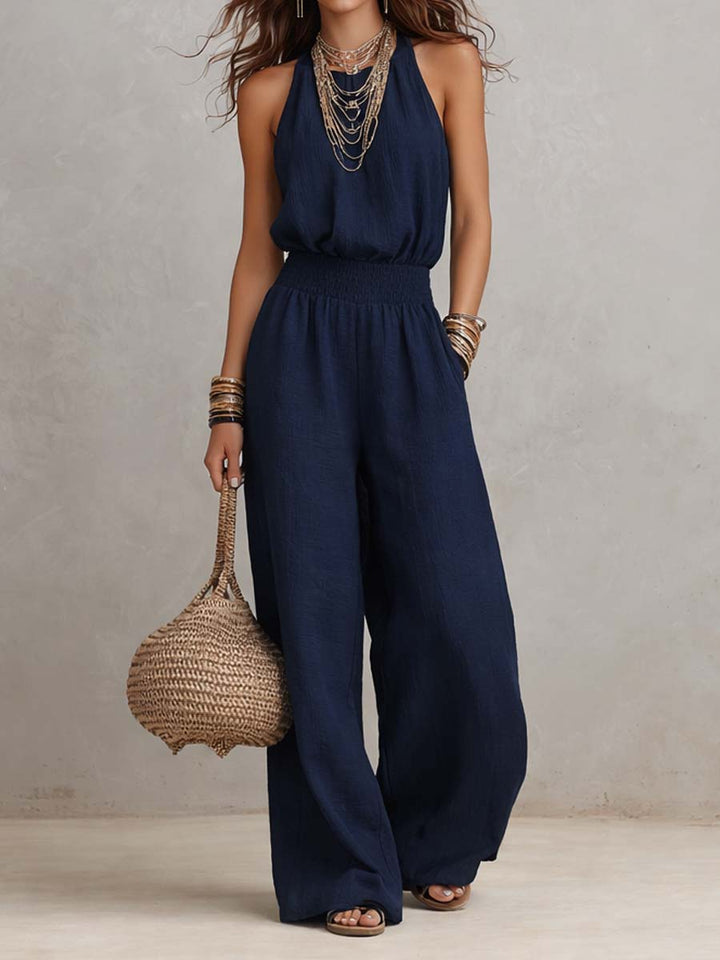 Elenie - Enterizo ligero con cuello halter