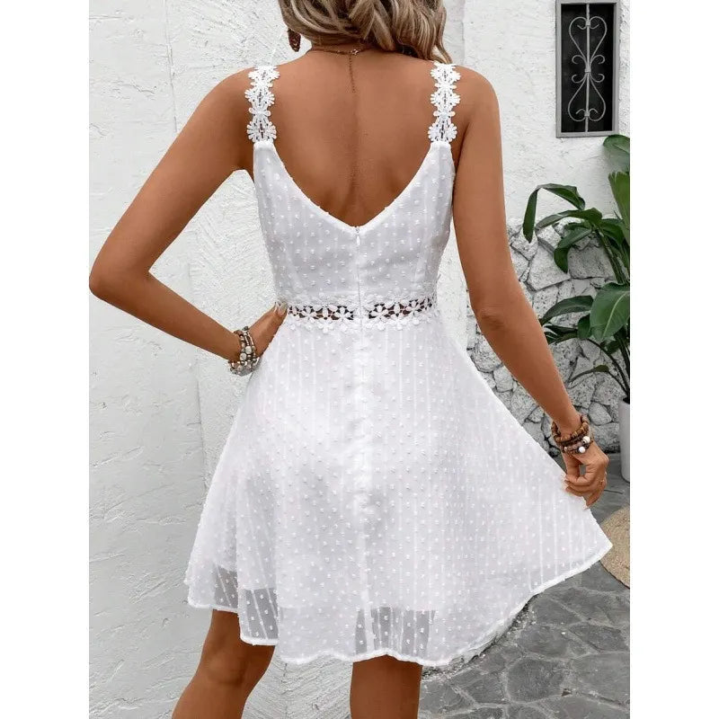 Noelline - Minivestido con tirantes bordados