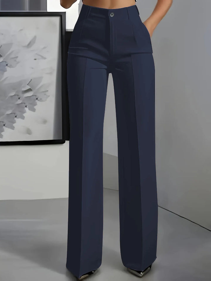 Adorisse - Pantalón sastre de pierna ancha y tiro alto