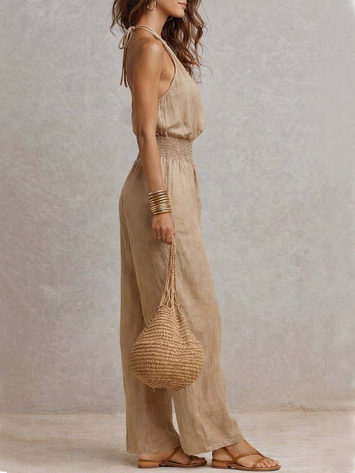 Elenie - Enterizo ligero con cuello halter
