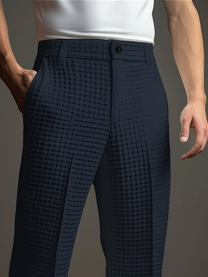 Dartmoor - Pantalones de corte recto texturizados
