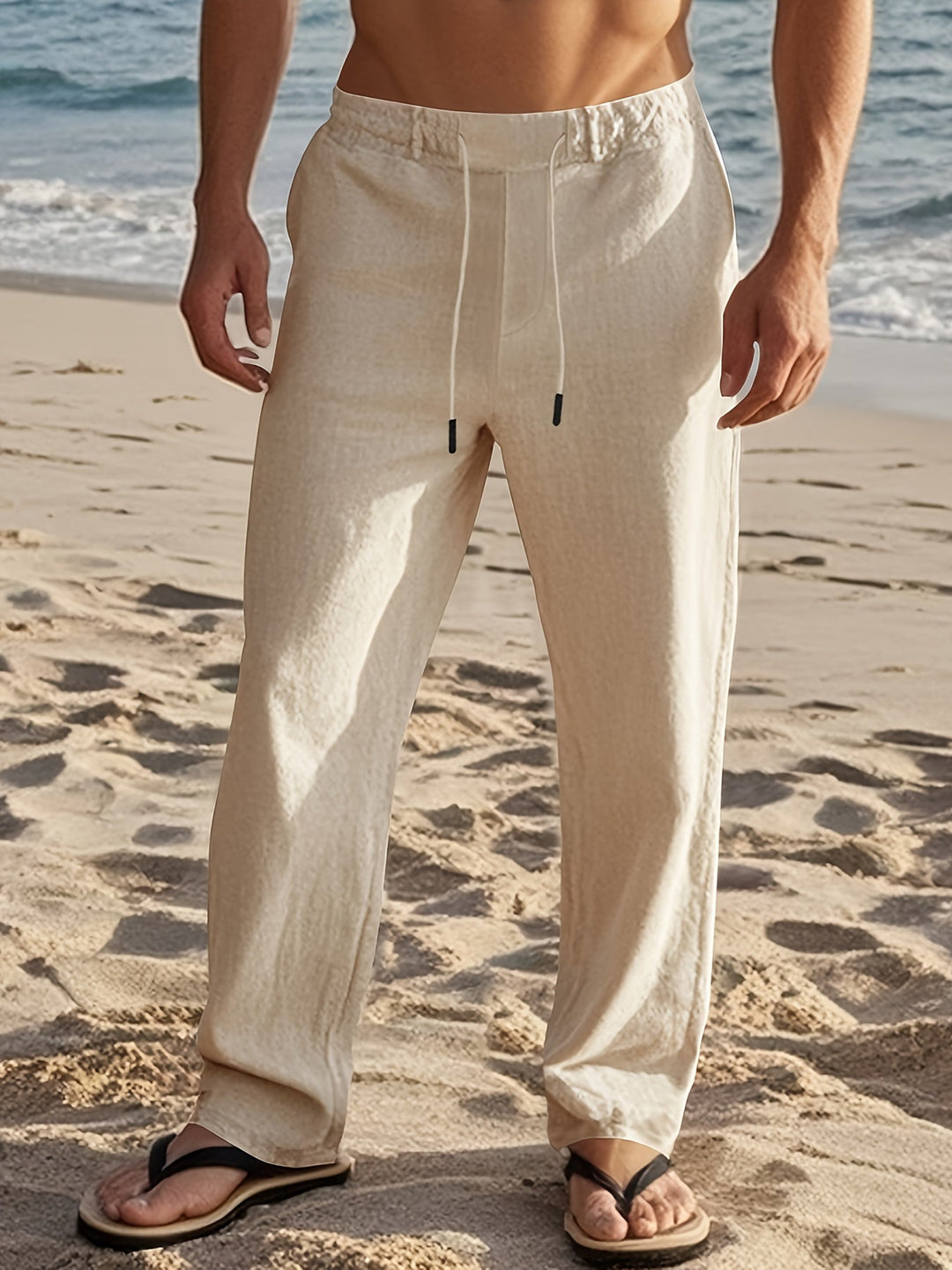 Wilfred - Pantalones de lino de corte relajado