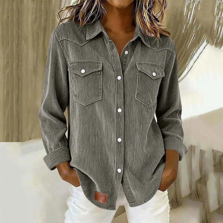 Loredana - Camisa abotonada de tacto suave