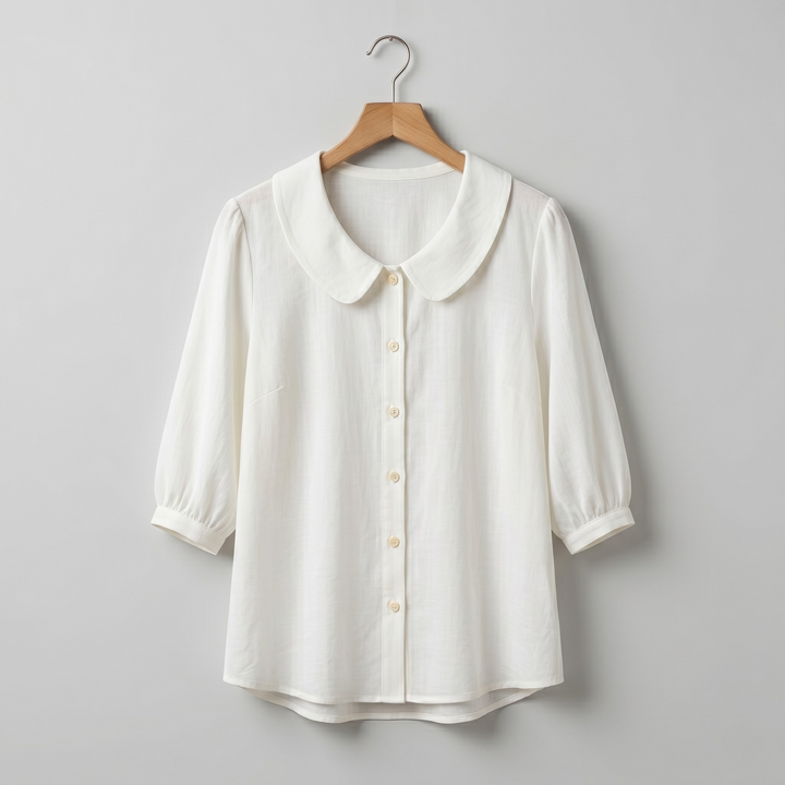Phaelyn - Blusa ligera con cuello redondo