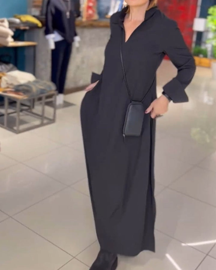 Kesslyn - Vestido maxi suave al tacto