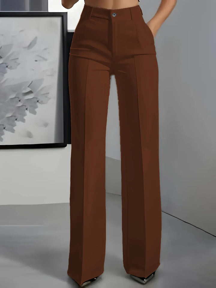 Adorisse - Pantalón sastre de pierna ancha y tiro alto