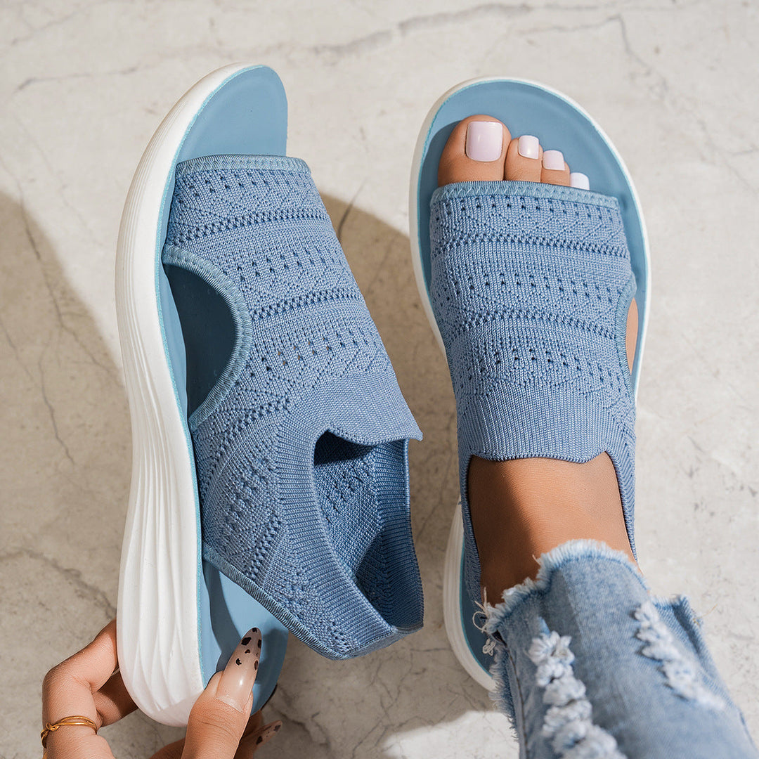Aerin - Sandalias de plataforma acolchadas