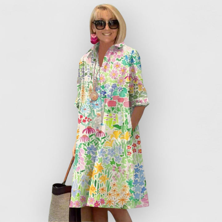 Vireya - Elegante vestido floral informal