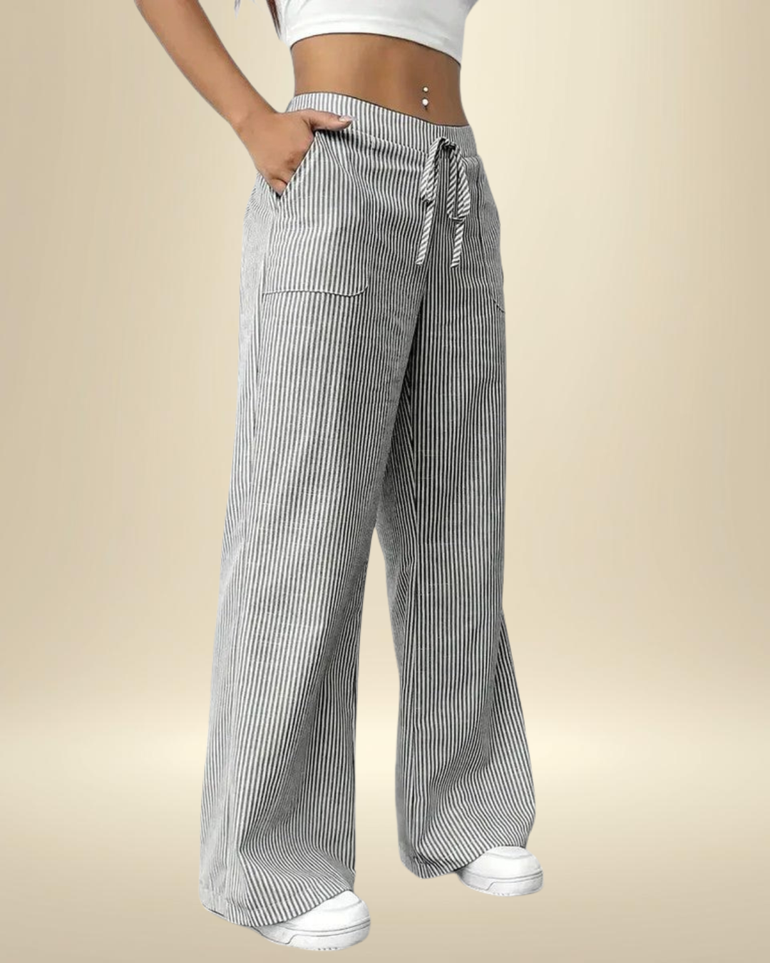 Mirayne - Pantalón palazzo fluido