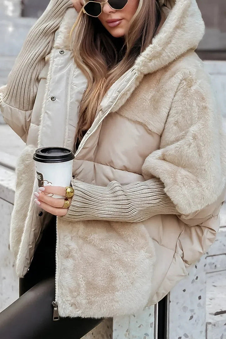 Audra - Chamarra de invierno acolchada con capucha