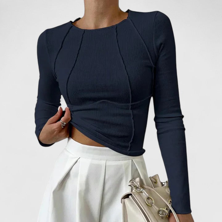 Cherish - elegante blusa informal de manga larga