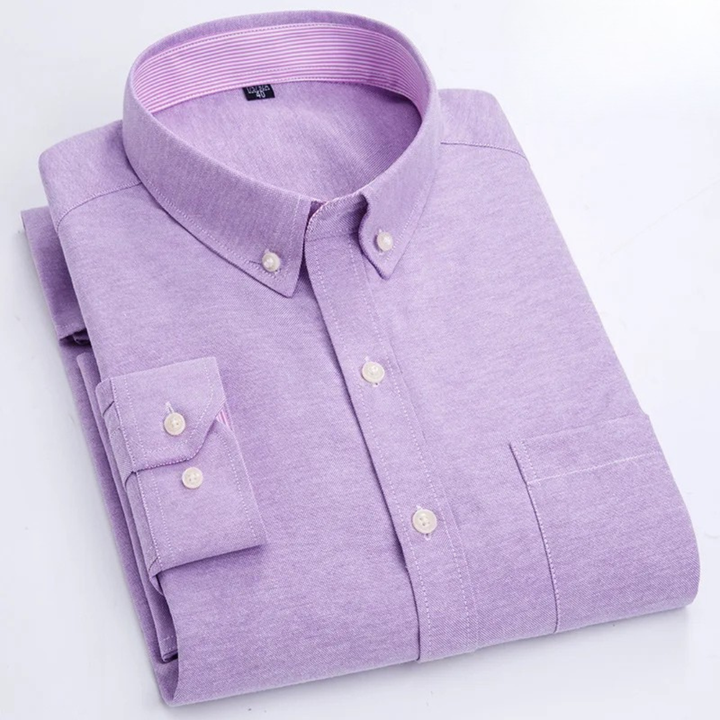 Edison - Camisa premium de manga larga con botones