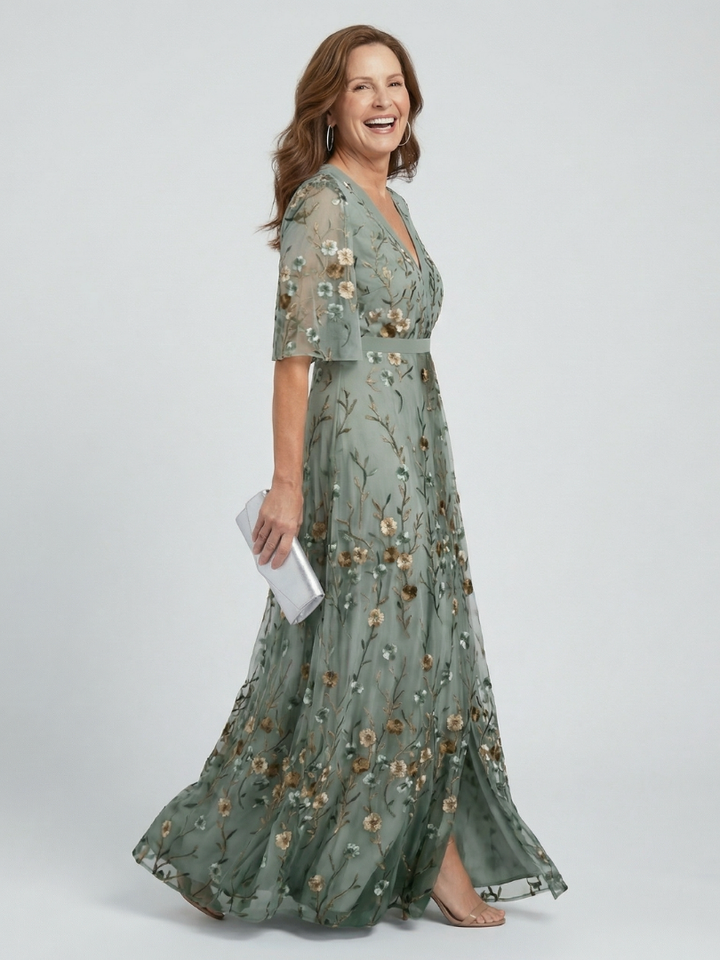 Liorisse - Vestido midi ligero con cuello halter