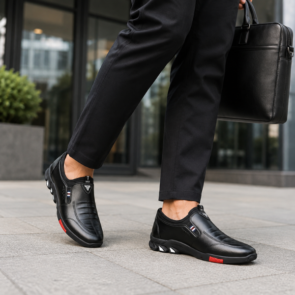 Saevan - Zapatos de vestir ligeros con suela antiderrapante de alta calidad