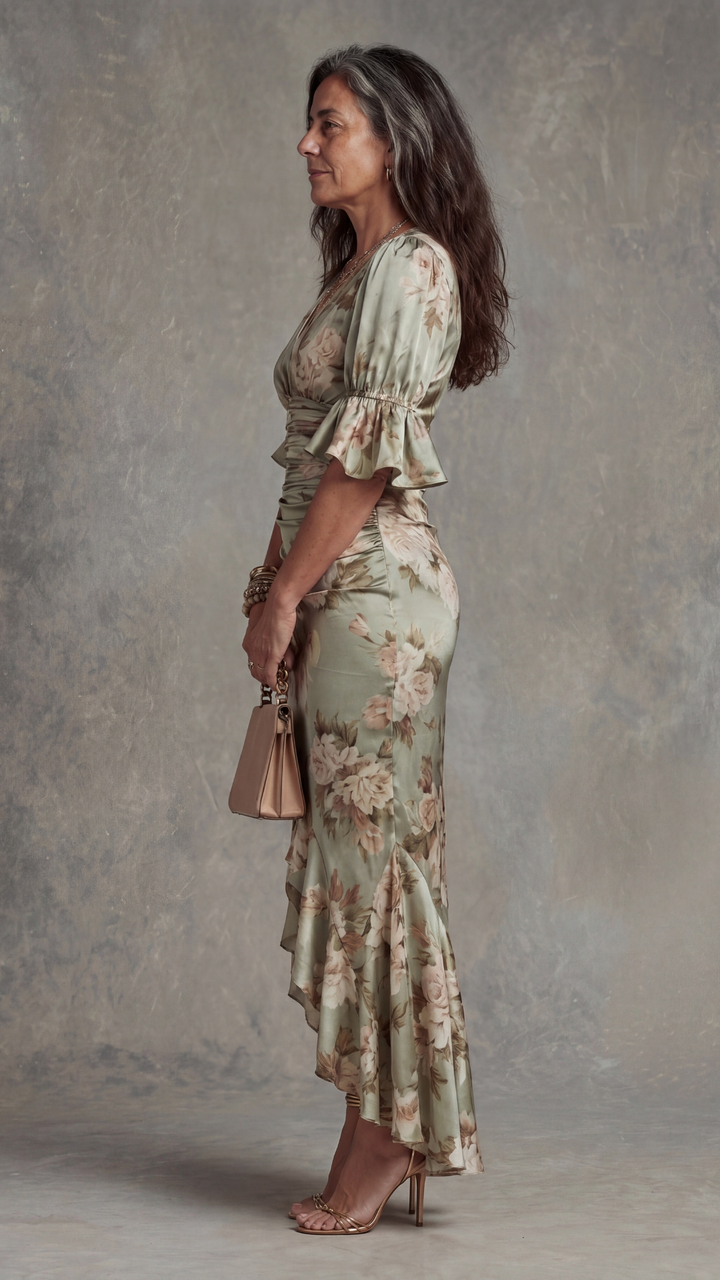 Yareen - Vestido floral de tacto suave