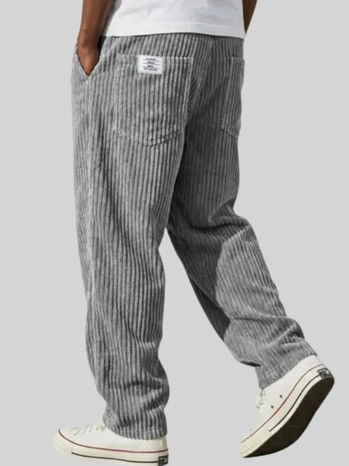 Faren - Pantalones texturizados con cordón de ajuste
