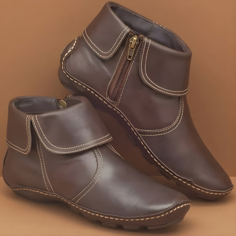 Winona - Botines de piel con vuelta