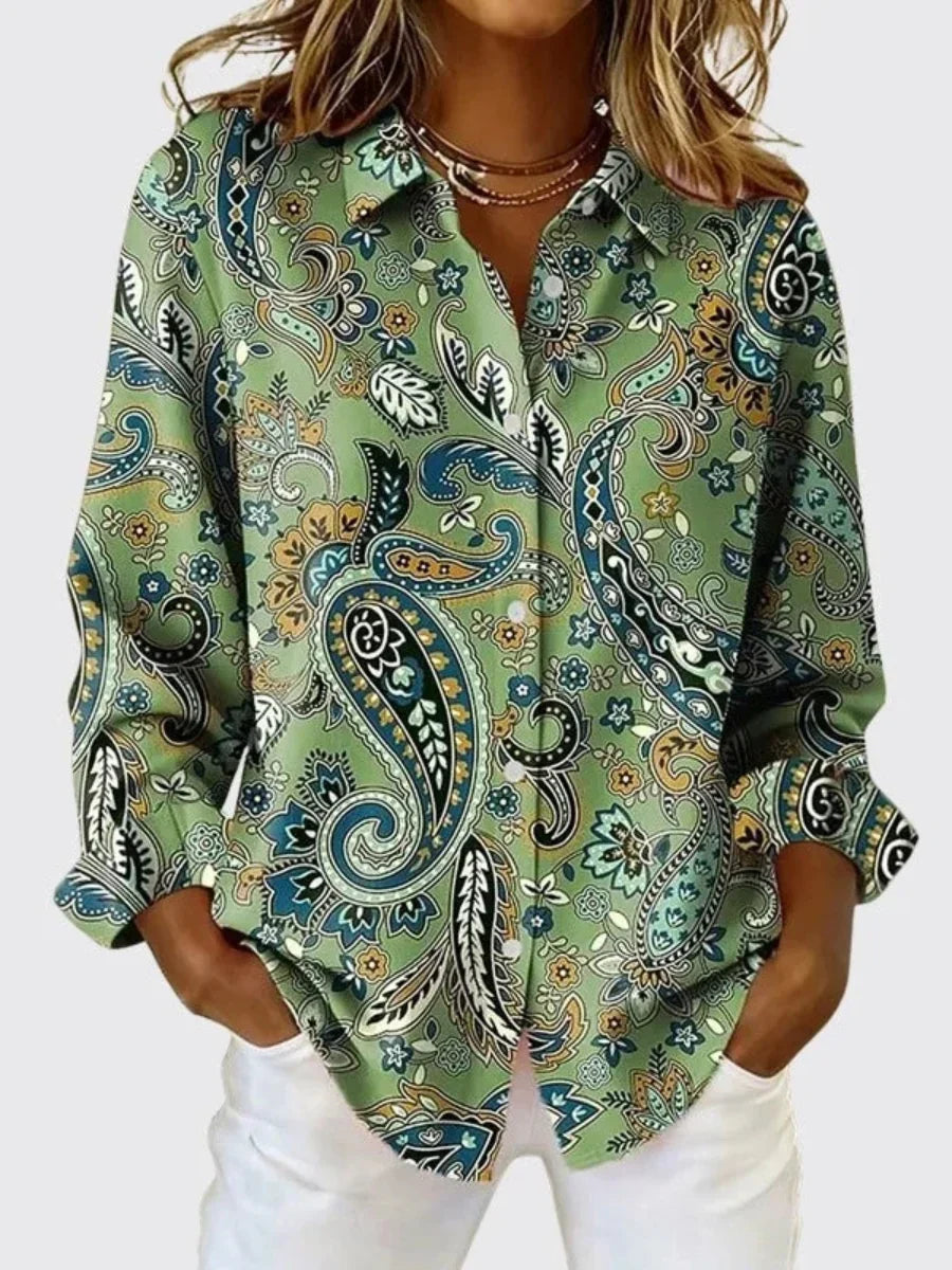 Gillian - Blusa paisley premium